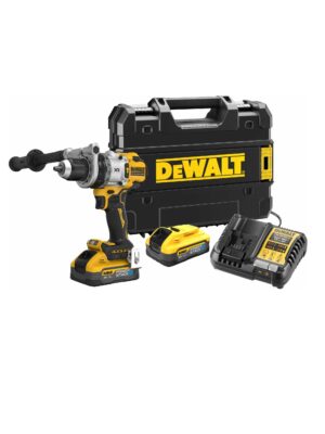 Taladro Percutor sin escobillas XR 18V XRP 13mm 169Nm con 2 baterías POWERSTACK Li-Ion 5Ah y maletín