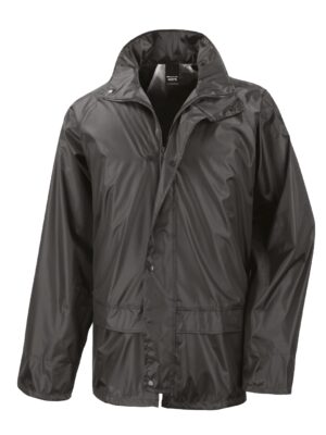 Traje Impermeable / pu / Negro /  L