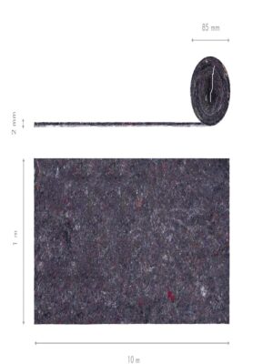 Fieltro Cubresuelo/ Pes-Alg / 200 gr / 10X1m