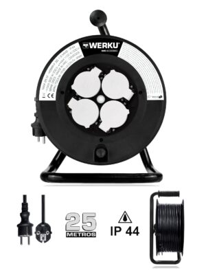 ENROLLACABLES ALARGADOR / IP44 / 3500 W / 25 M